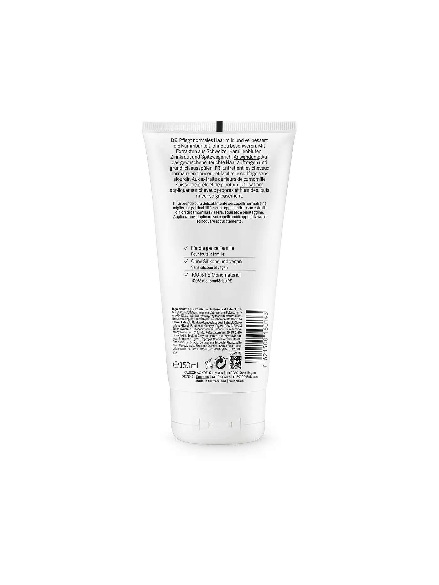 RAUSCH | Pflege-Conditioner mit Schweizer Kräutern 150ml | 